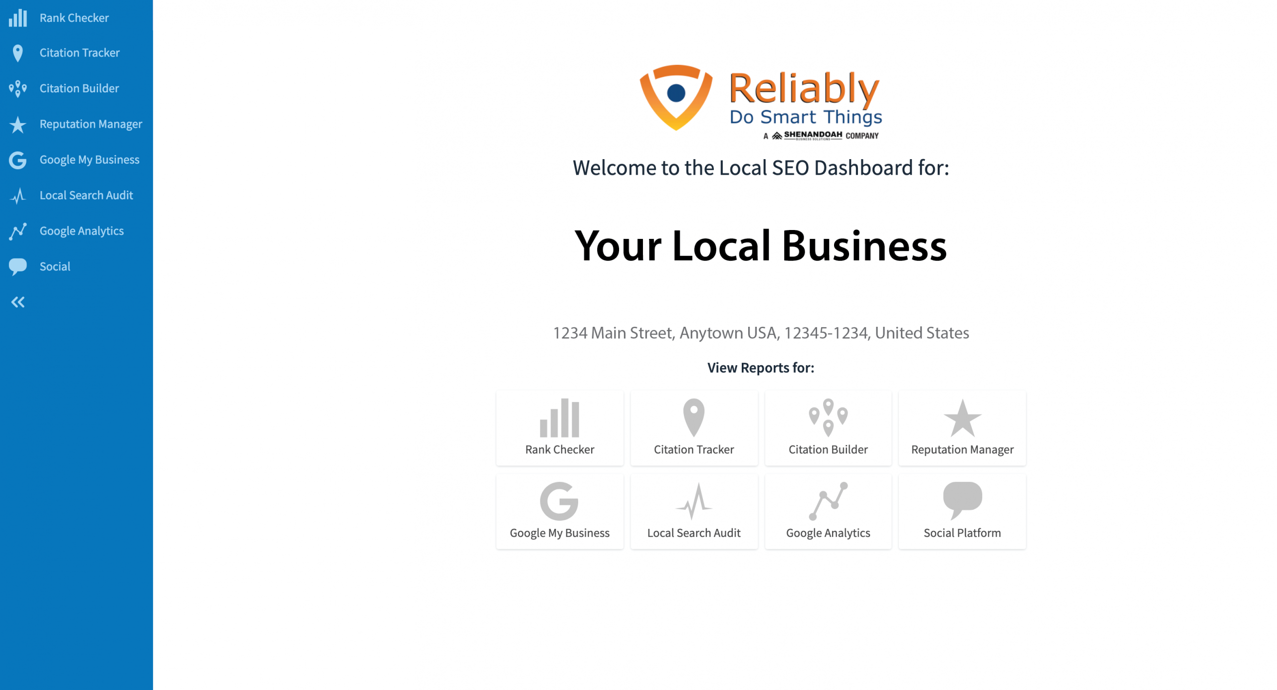 local seo dashboard