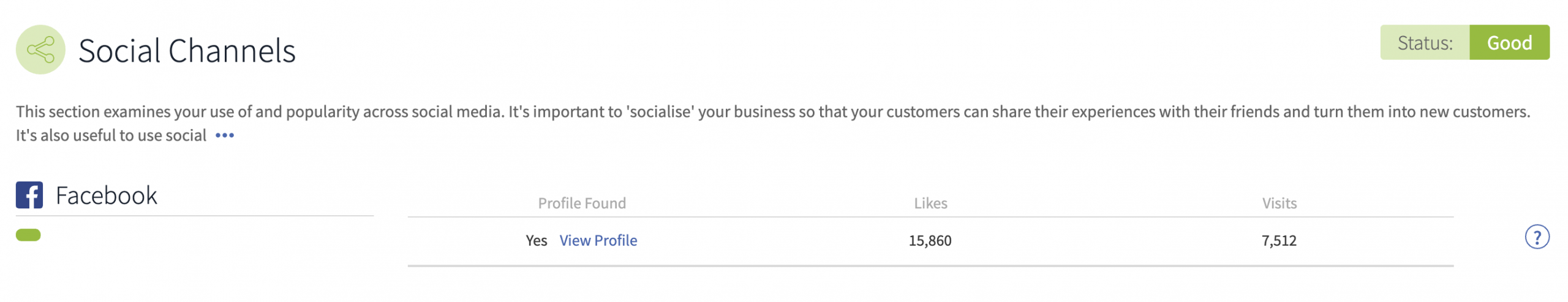 social channels analytics